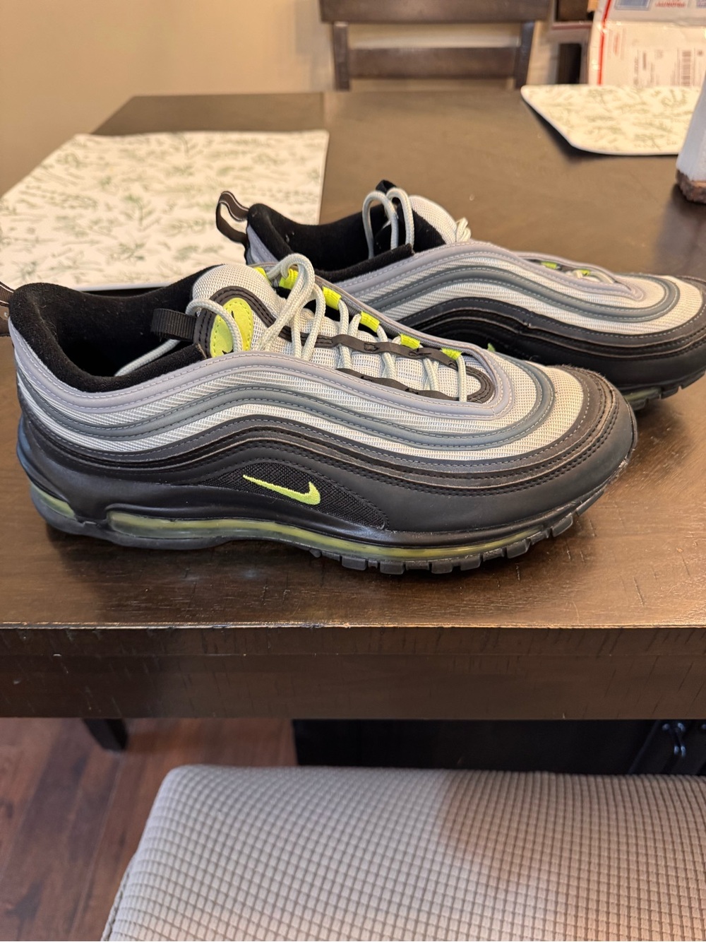 Nike Air Max 97 in Black, Gray & Neon Yellow